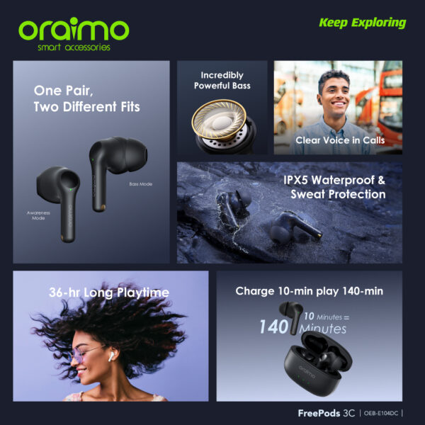 Oraimo Wireless Earbuds - Image 6