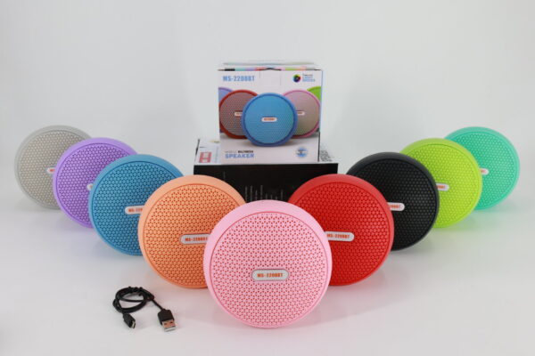 MS-2208BT Wireless Bluetooth Speaker – Portable Speaker with RGB Lights and TWS Support - Image 3