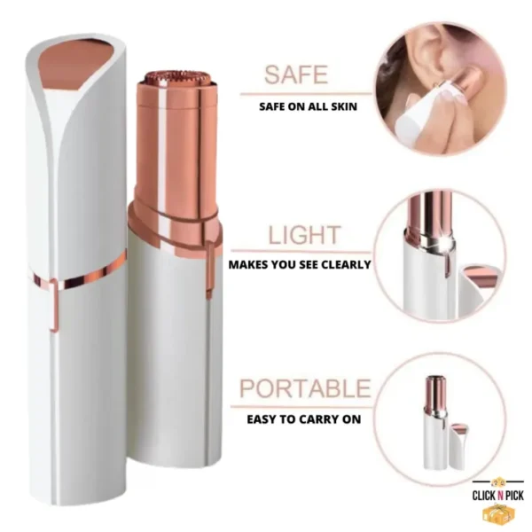 Flawless Rechargeable Facial Trimmer – Painless, Gentle & Travel-Friendly - Image 2